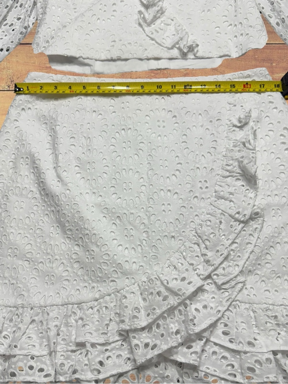 Lilly Pulitzer Roca Premium Resort White Eyelet 2-Piece Skirt Set Size 16 NWT - Picture 5 of 14